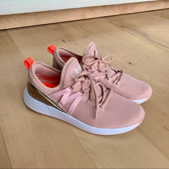 under armour pink sneakers